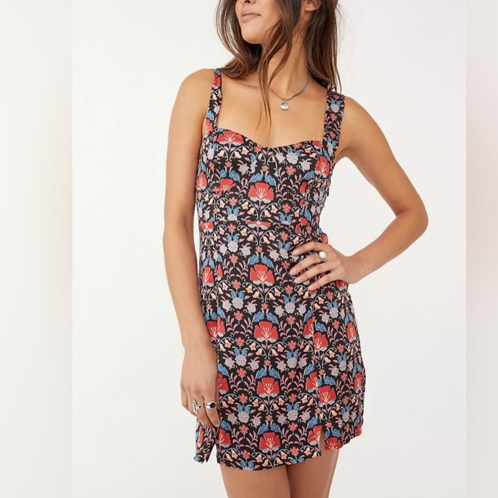 Free People Mini Floral Print Dress